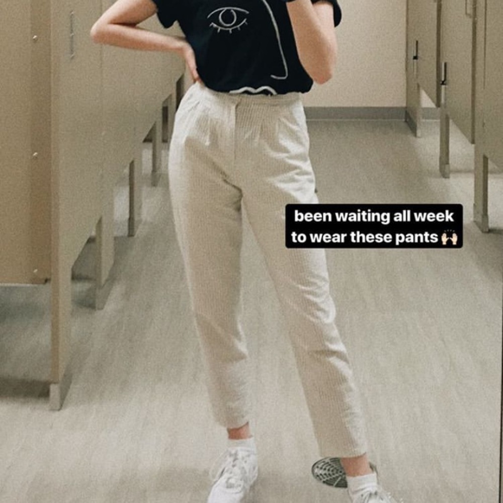 gingham trouser pants